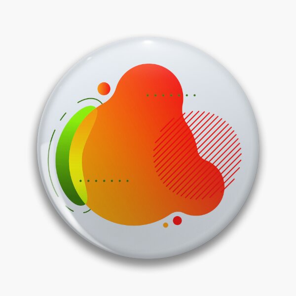 Item preview, Orange and Green Geometric Art designed and sold by CharlottePlaceArt.