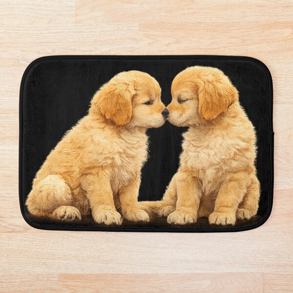 Artikelvorschau, Golden-Retriever-Welpen-Nasenberührung – Süße beste Freunde entworfen und verkauft von OneMoments.