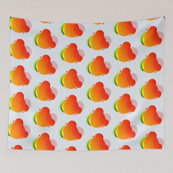 Item preview, Orange and Green Geometric Art designed and sold by CharlottePlaceArt.