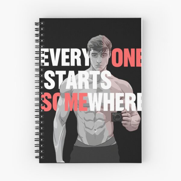 Item preview, David Laid - Everyone Starts Somewhere Fitness Vector designed and sold by Muj1n.