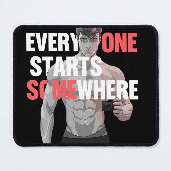 Item preview, David Laid - Everyone Starts Somewhere Fitness Vector designed and sold by Muj1n.