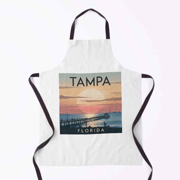 Item preview, Tampa Florida Sunset Pier - Vintage Travel Style designed and sold by CircinusStore.
