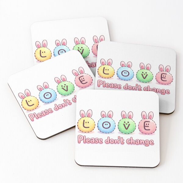 Item preview, Pastel Rabbit Love Typography designed and sold by HedayatDesign.