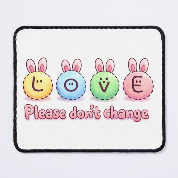 Item preview, Pastel Rabbit Love Typography designed and sold by HedayatDesign.