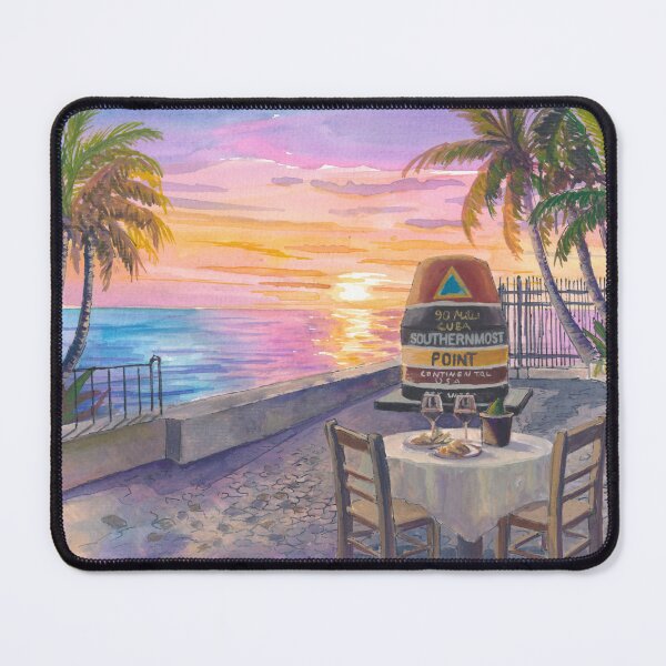 Item preview, Romantic Dinner for Two at Southernmost Point Key West Sunset designed and sold by artshop77.