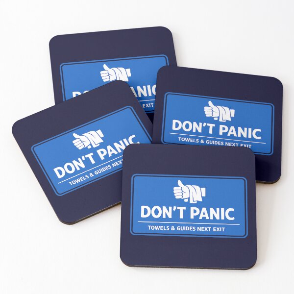 Item preview, Don't Panic Hitchhikers Information Road Sign designed and sold by agearb.