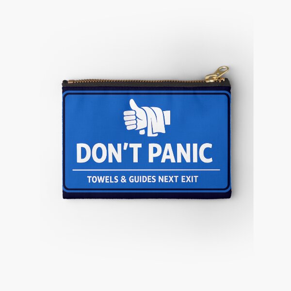 Item preview, Don't Panic Hitchhikers Information Road Sign designed and sold by agearb.