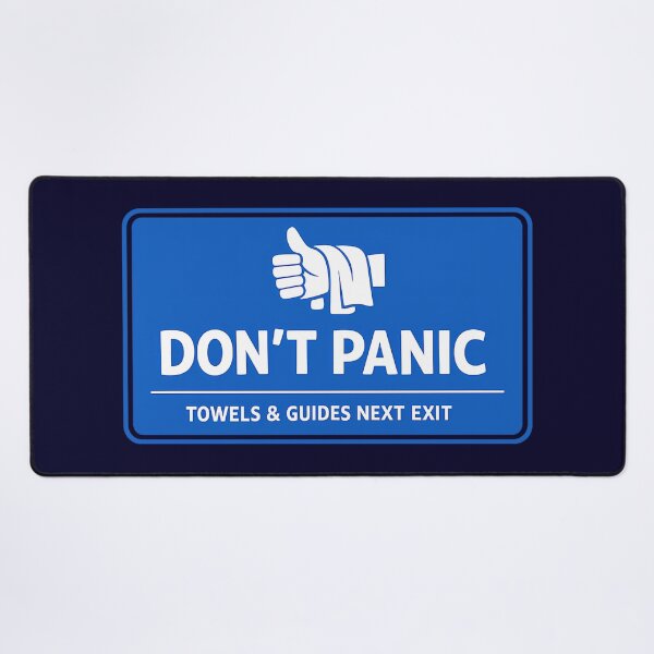 Item preview, Don't Panic Hitchhikers Information Road Sign designed and sold by agearb.
