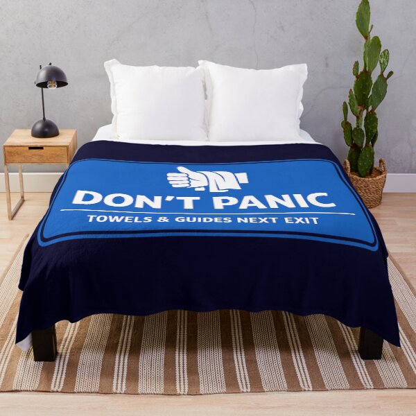 Item preview, Don't Panic Hitchhikers Information Road Sign designed and sold by agearb.