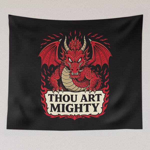 Item preview, Thou Art Mighty Red Dragon Proclamation designed and sold by taiche.