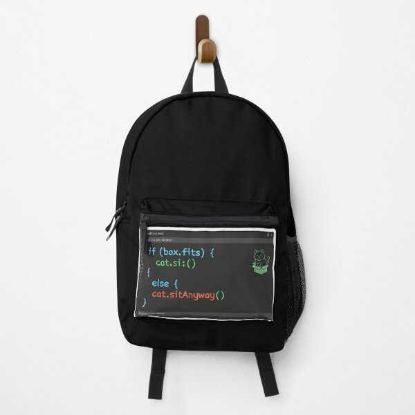 Item preview, Programming Logic Cat If It Fits I Sits Funny Coder Code designed and sold by Runes & Embers .