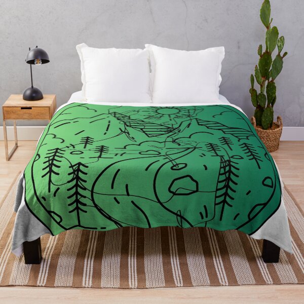 Item preview, Call of the Wild - Nature & Hiking Line Art Portrait designed and sold by Kanniax.