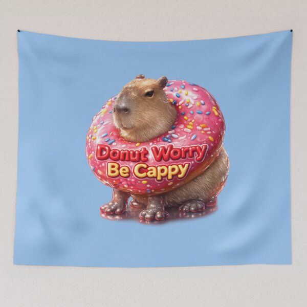 Item preview, Donut Worry Be Cappy- Don't Worry Be Cappy designed and sold by The Art by Rossouw.