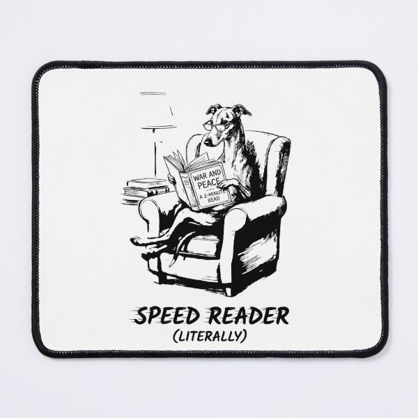 Item preview, The Speed Reader - Greyhound Dog designed and sold by bapupa.
