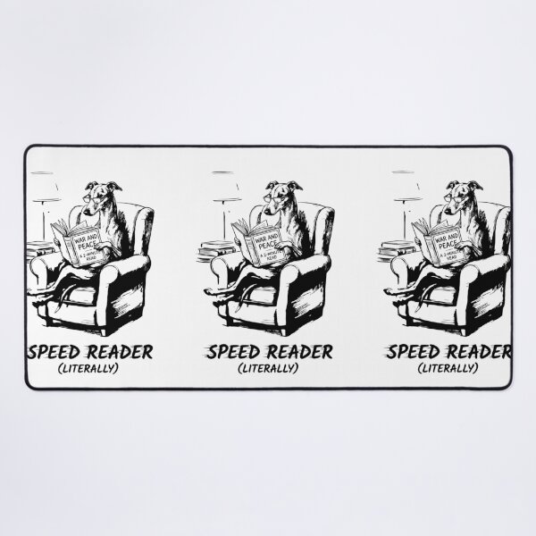Item preview, The Speed Reader - Greyhound Dog designed and sold by bapupa.