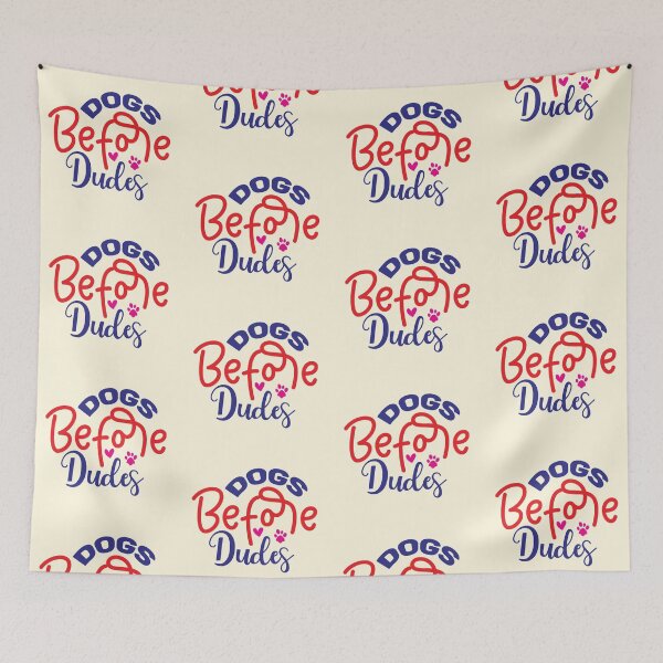 Item preview, Dogs Before Dudes designed and sold by CharlottePlaceArt.