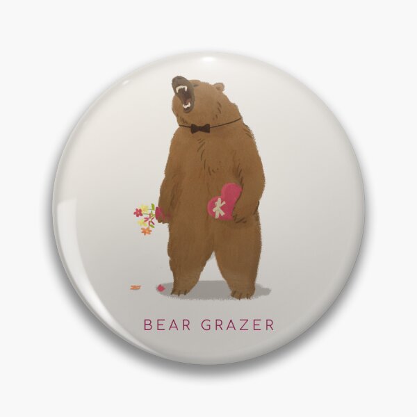 Item preview, Bear Grazer | Grumpy Love Bear designed and sold by Bold & Brewed.