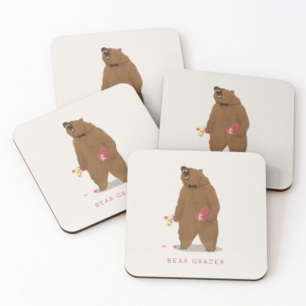 Item preview, Bear Grazer | Grumpy Love Bear designed and sold by Bold & Brewed.
