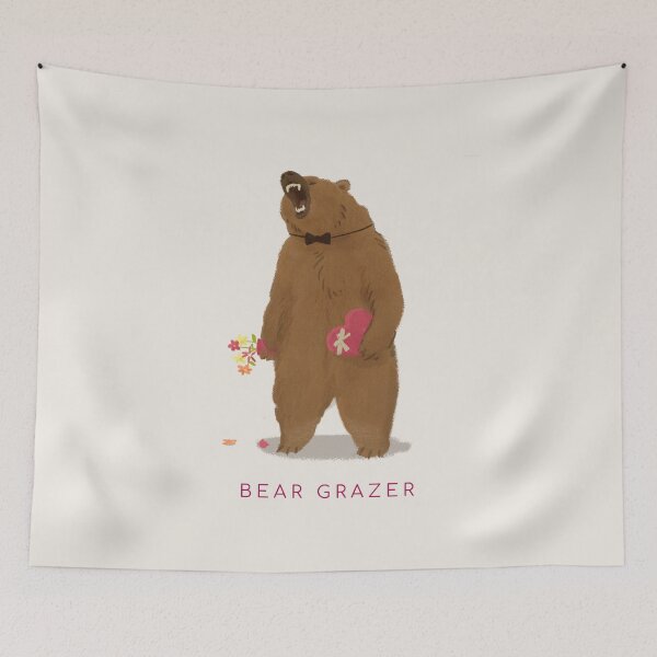 Item preview, Bear Grazer | Grumpy Love Bear designed and sold by Bold & Brewed.