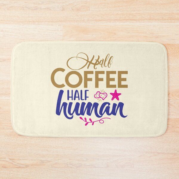 Item preview, Half Coffee Half Human designed and sold by CharlottePlaceArt.
