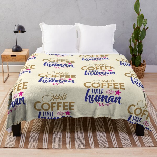 Item preview, Half Coffee Half Human designed and sold by CharlottePlaceArt.