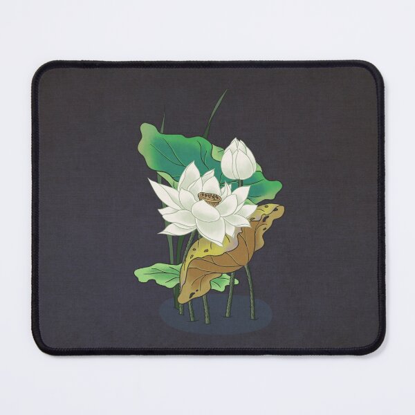 Item preview, Velvet Silence: The Noble Lotus in Deep Plum designed and sold by QamarART Paintings.