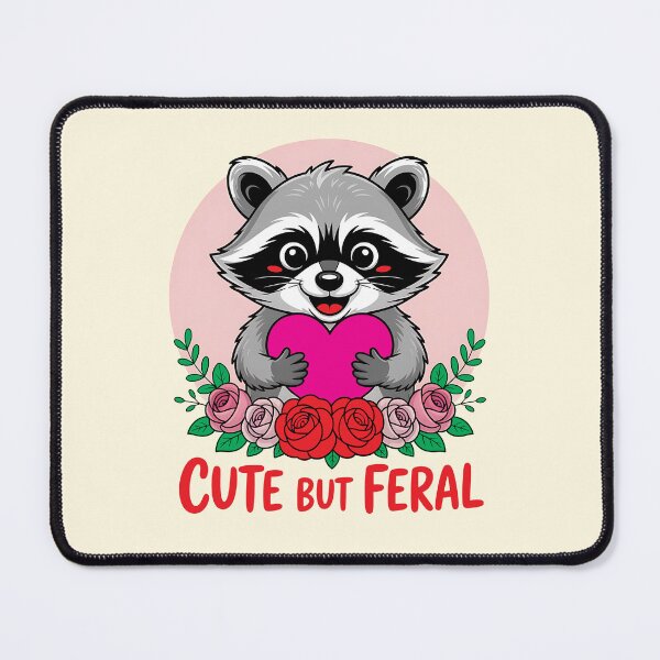 Item preview, Cute but Feral Racoon designed and sold by CharlottePlaceArt.