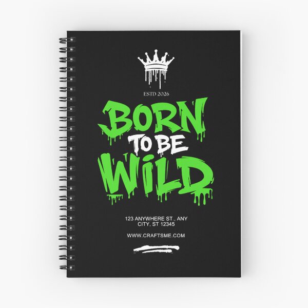 Item preview, BORN TO BE WILD designed and sold by CraftsMeDesign.