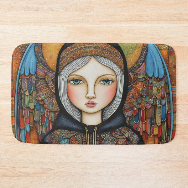 Item preview, Angel with wings wearing a hoodie and a kilt on holiday in the Scottish highlands designed and sold by Colin Bentham.