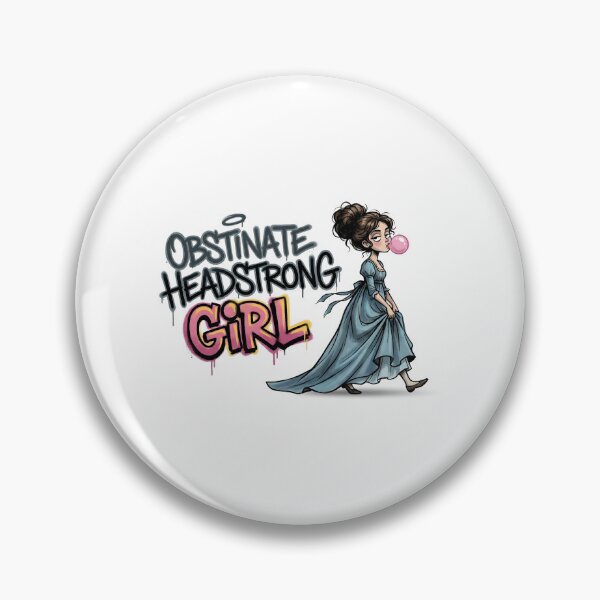 Item preview, Obstinate Headstrong Girl Blue Dress Pride And Prejudice Quote designed and sold by Fenay Designs.
