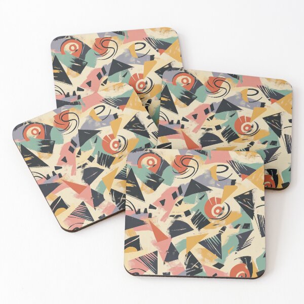 Item preview, Retro 80s Memphis - Pastel Geometric Abstract Pattern designed and sold by Caspereickeart.