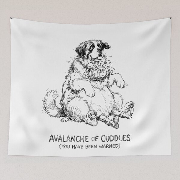 Item preview, The Avalanche of Cuddles - Saint Bernard Dog designed and sold by bapupa.