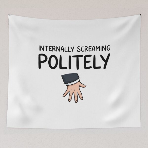 Item preview, Internally Screaming Politely Funny Pride And Prejudice designed and sold by Fenay Designs.