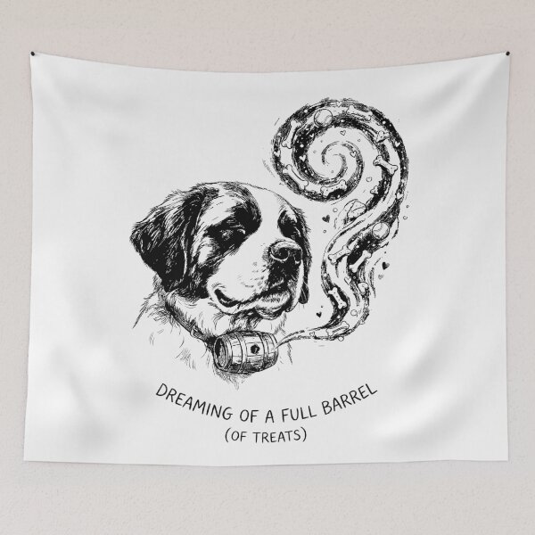 Item preview, The Barrel of Dreams - Saint Bernard Dog designed and sold by bapupa.
