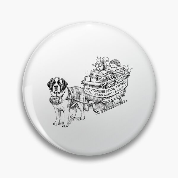 Item preview, The Mountain Rescue Express - Saint Bernard Dog designed and sold by bapupa.