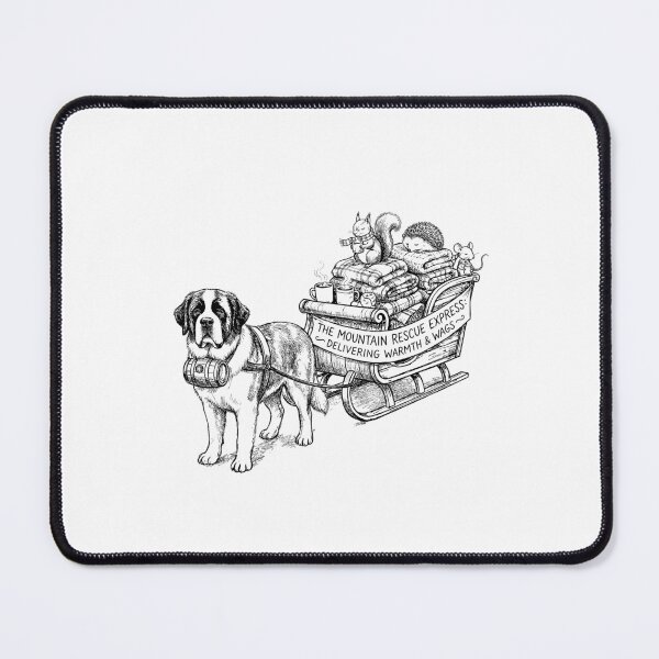 Item preview, The Mountain Rescue Express - Saint Bernard Dog designed and sold by bapupa.