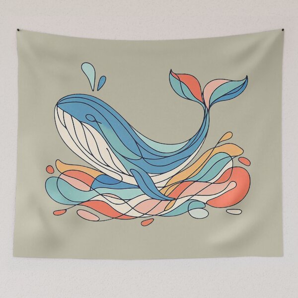 Item preview, In the Depths of the Ocean, Whale Awaits.   designed and sold by Vanich-Panich.