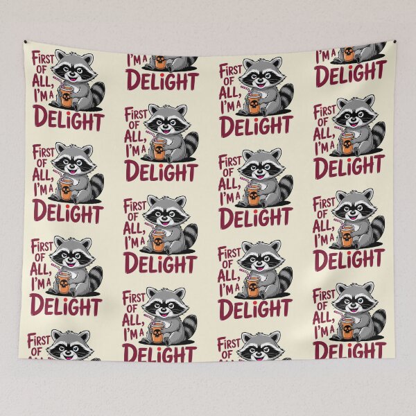 Item preview, Cute Racoon designed and sold by CharlottePlaceArt.