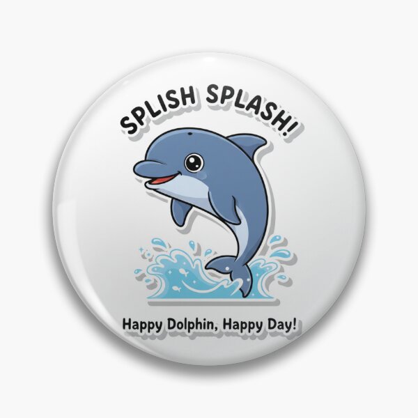 Artikelvorschau, Hab einen schönen Delfintag! Niedliches Delfin-Design entworfen und verkauft von LittleLoopArt.