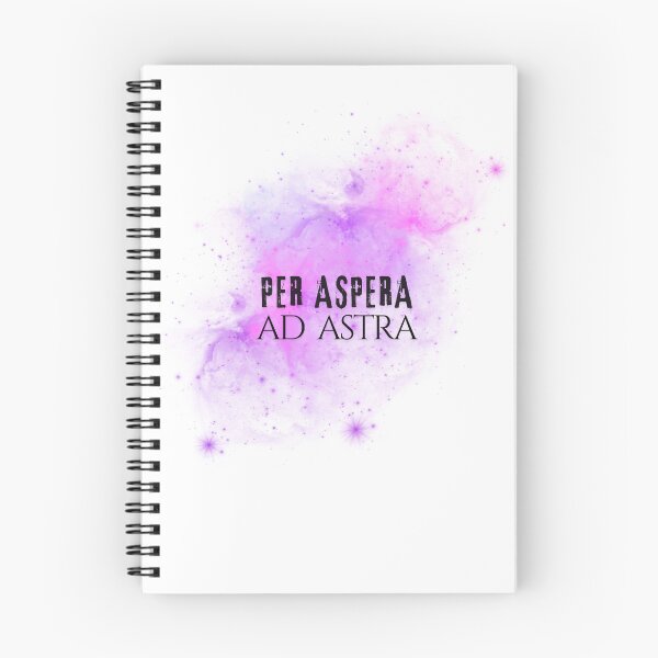 Item preview, Through hardships to the stars | Per aspera ad astra | Purple transparent background designed and sold by Skaldcraft.