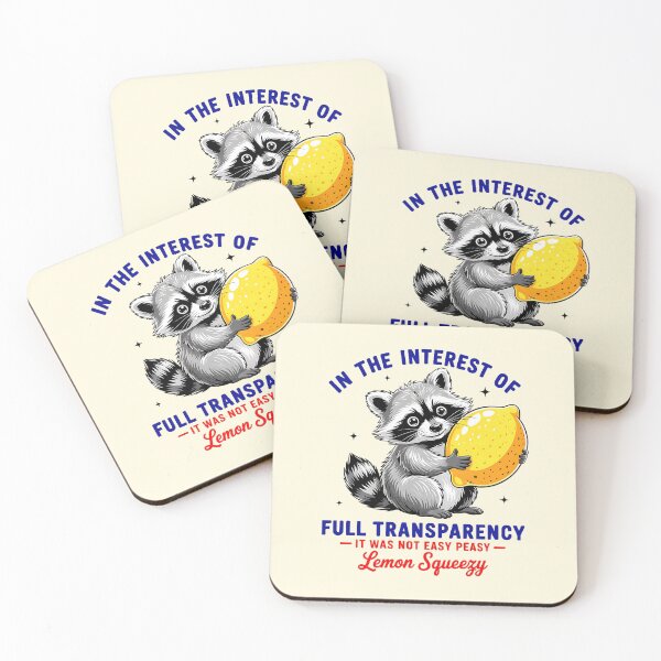 Item preview, Lemon Squeezy Racoon designed and sold by CharlottePlaceArt.