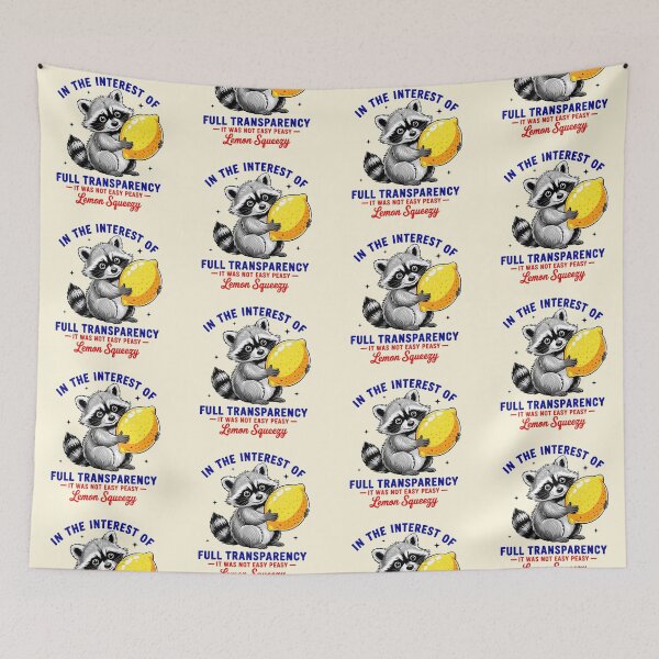 Item preview, Lemon Squeezy Racoon designed and sold by CharlottePlaceArt.