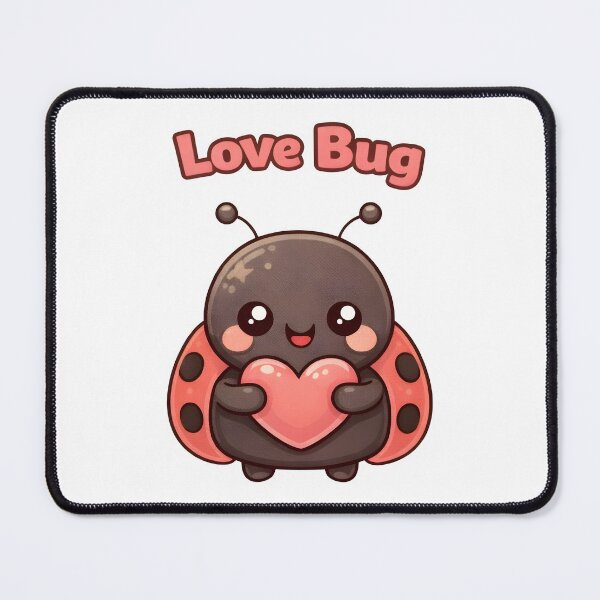 Item preview, Love Bug Cute Kawaii Ladybug Valentine Design. designed and sold by The-T-In-Retro.