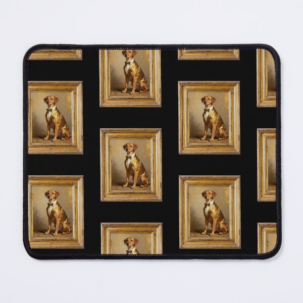 Item preview, Golden Dog in Golden Suite portrait designed and sold by oso-de-color.