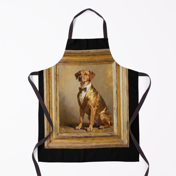 Item preview, Golden Dog in Golden Suite portrait designed and sold by oso-de-color.