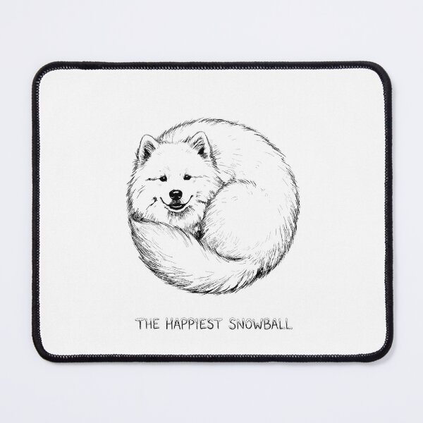 Item preview, The Smiling Snowball - Samoyed Dog designed and sold by bapupa.