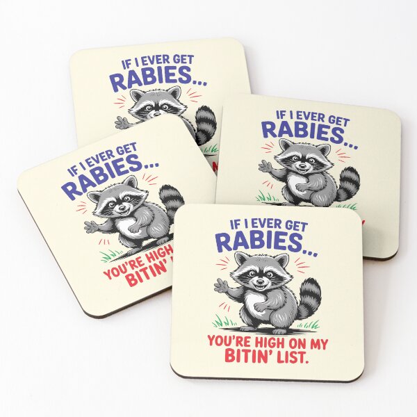 Item preview, Rabies Racoon designed and sold by CharlottePlaceArt.