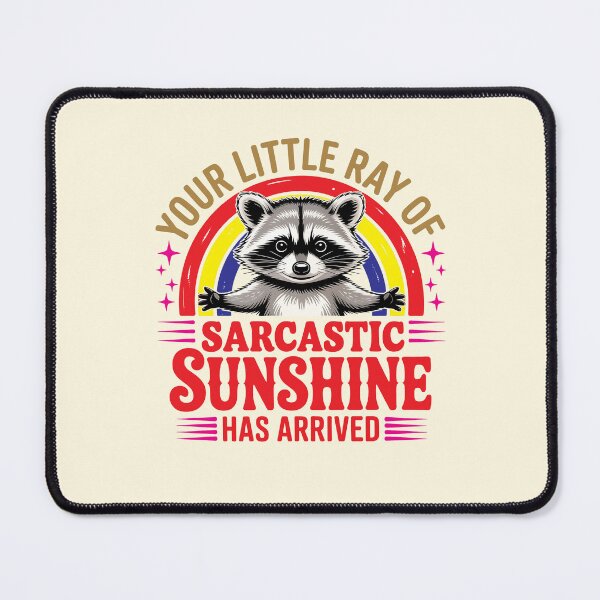 Item preview, Ray of Sunshine Racoon designed and sold by CharlottePlaceArt.