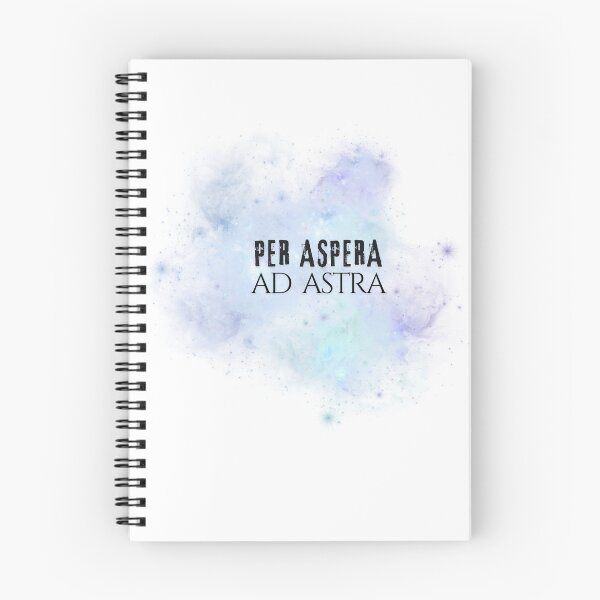 Item preview, Through hardships to the stars | Per aspera ad astra | Blue | Transparent background designed and sold by Skaldcraft.