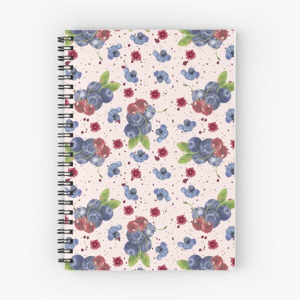 Item preview, Floral Blueberry & Cherry Summer Pattern designed and sold by ApricityPhrases.